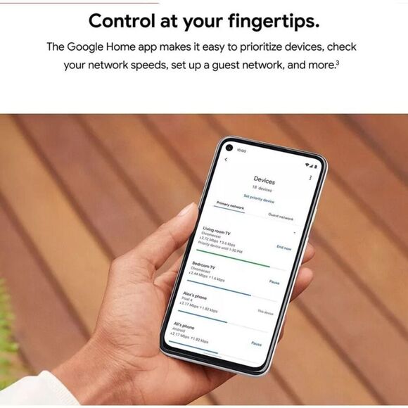 Google wifi point router replacement  AC 1304 gUC no charger - Picture 4 of 10